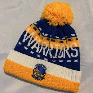 Adidas Golden State Warriors CuffedKnit Beanie Pom